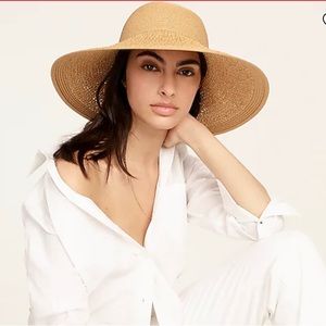 J Crew Textured Summer Straw Hat